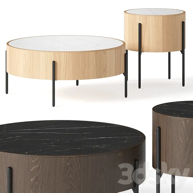 Burke Decor Jase Coffee Tables 3D Model