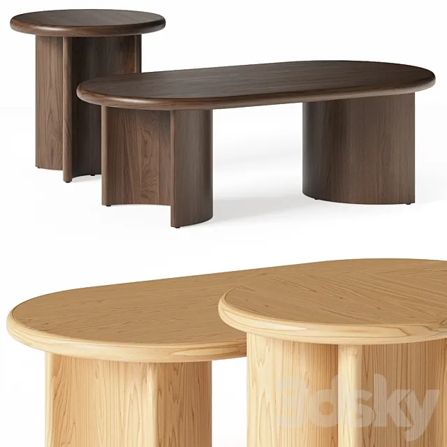 Burke Decor Paden Coffee Tables 3D Model