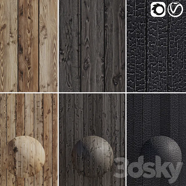 Burnt wood _ Burnt wood 3D Model