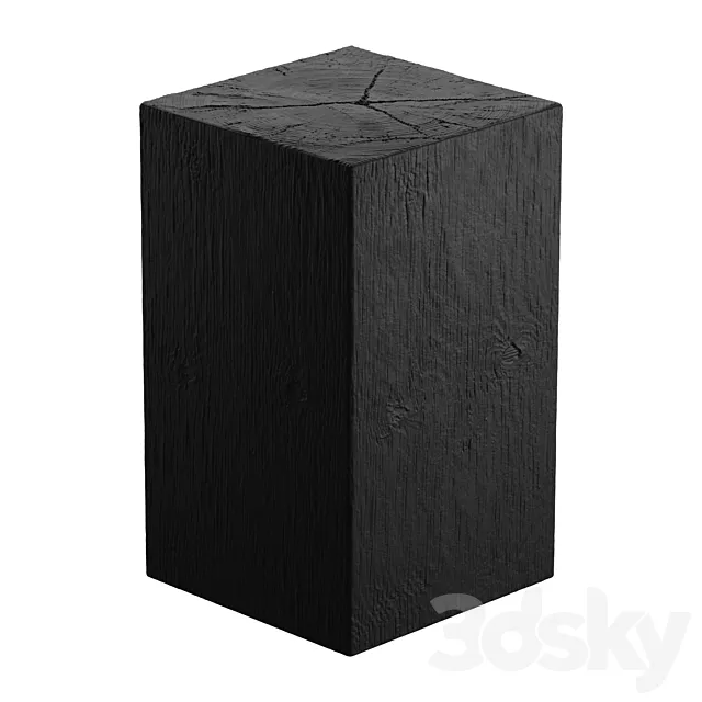 Burntwood stool 3DModel