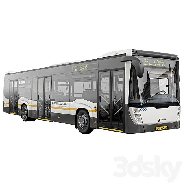 Bus Nefaz-5299-40-52 Moscow region 3D Model