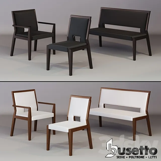 Busetto sedie 3DModel