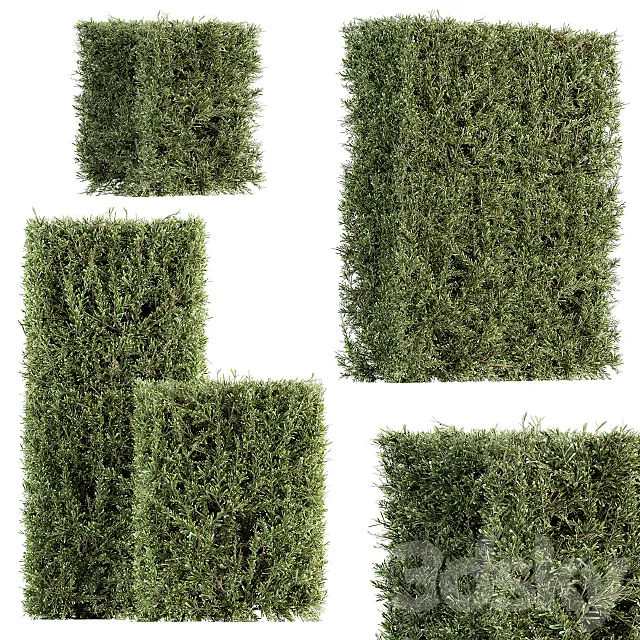 Bush wall Needle - Bush Set 19 3D Model