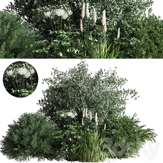 Bush04 3D Model