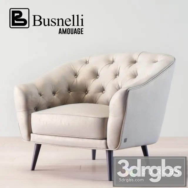 Busnelli Amouage Armchair 3D Model Free
