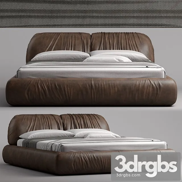 Busnelli bed piumotto 2 3D Model Free
