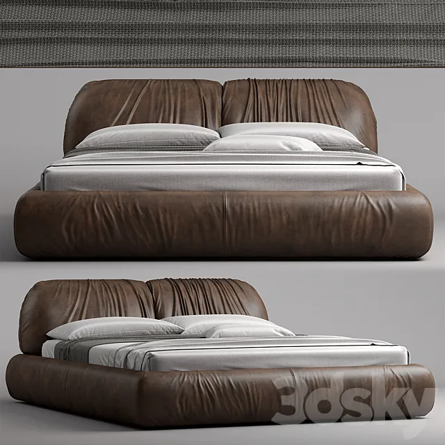 Busnelli bed PIUMOTTO 3D Model
