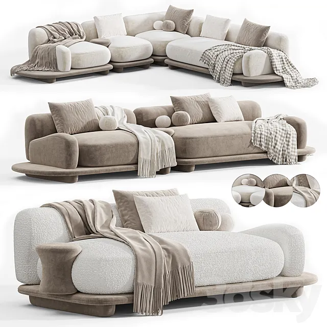 Busnelli Grumetto Sofa 01 Composition 3D Model
