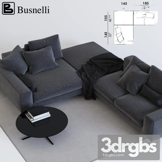 Busnelli Take It Easy Coffee Table 3D Model Free