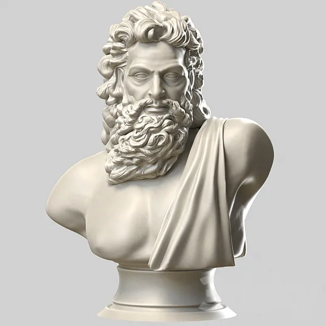 Bust of Zeus 3D Model
