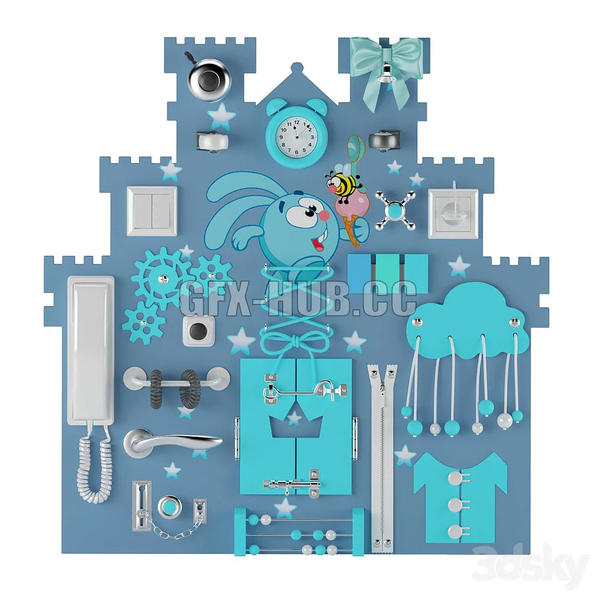 Busyboard boy 3D Model