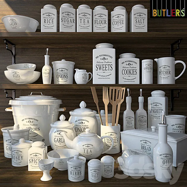 Butlers - MRS WINTERBOTTOMS 3D Model