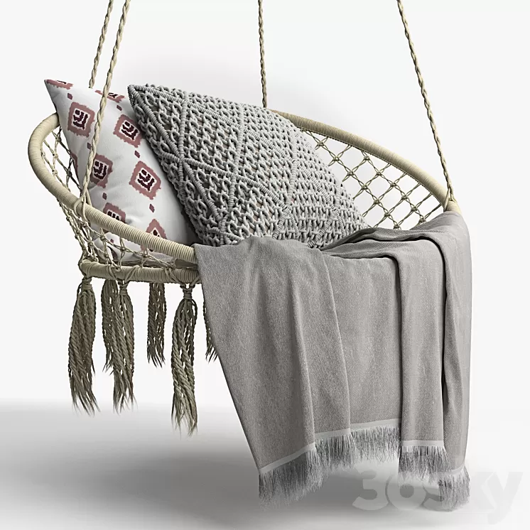 "BUTLERS PARADISE NOW ""Hammock chair with fringes""" 3D Model