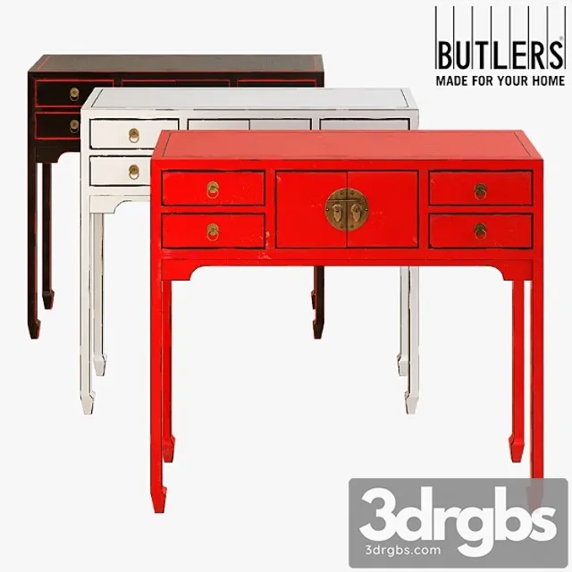 Butlers Rising Sun Console 3D Model Free