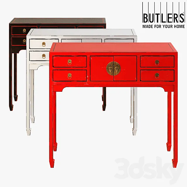 Butlers rising sun console 3D Model