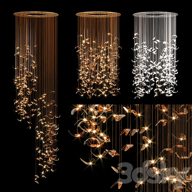 Butterfly circular chandelier Free Download