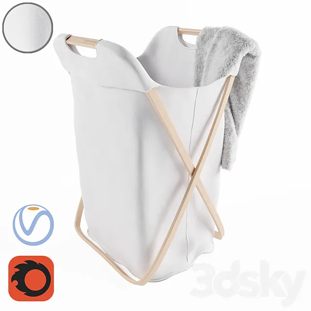 Butterfly Laundry Basket 3D Model