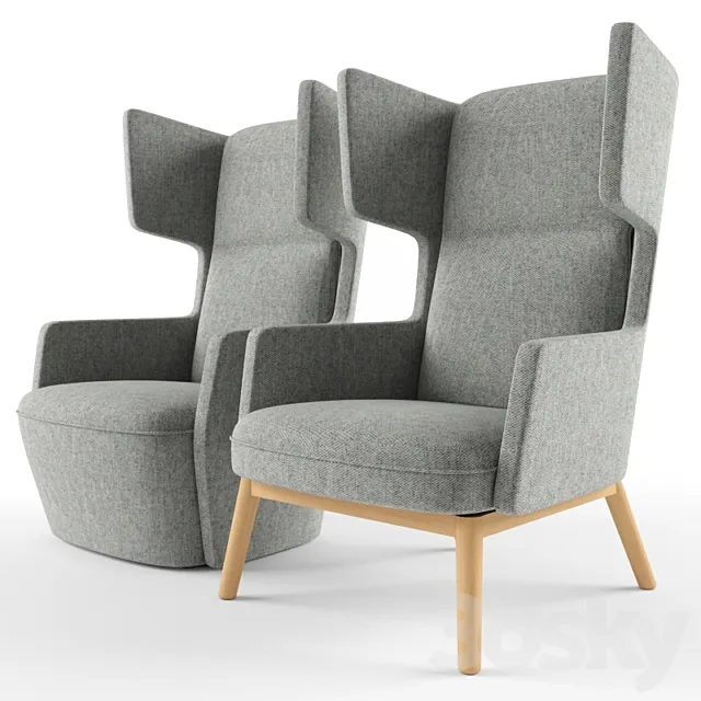 butterfly lounge chair meraki 3DModel