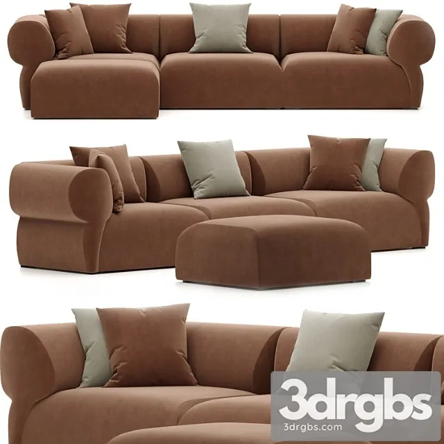 Butterfly outdoor sofa b&b italia 2 3D Model Free