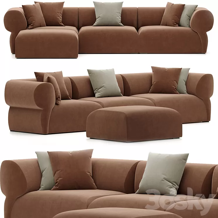 BUTTERFLY OUTDOOR SOFA B&B ITALIA 3D Model Free