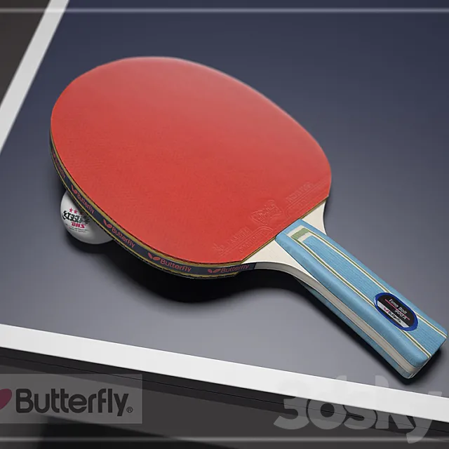 Butterfly table tennis racket 3DModel
