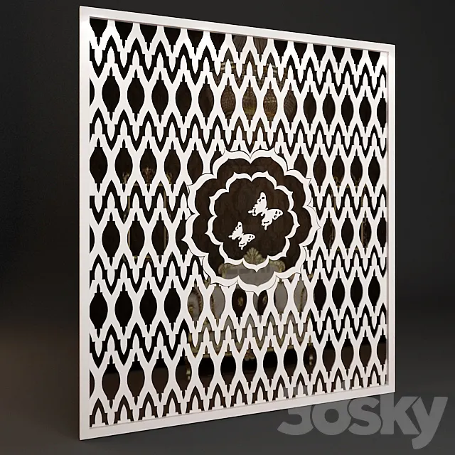 Butterfly Wall Panel 3D Model