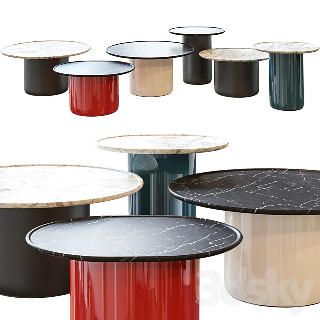 Button Tables by B&B Italia 3D Model