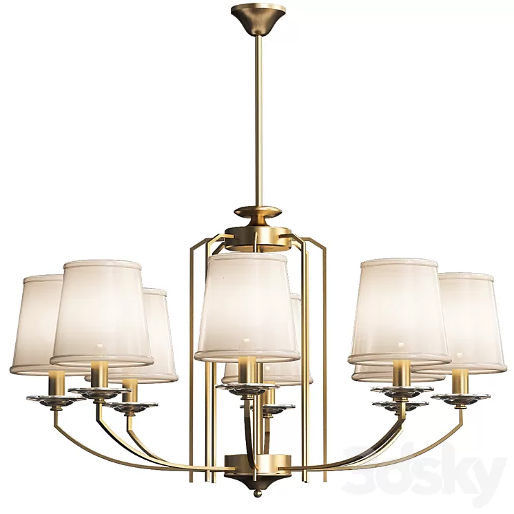 Buy Beige Chandelier 3D Model