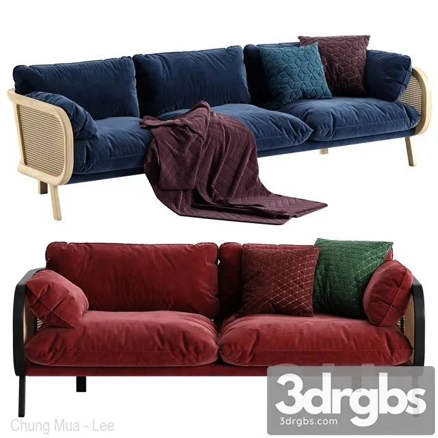 Buzzi Cane Sofa 3D Model Free
