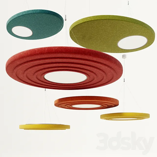 BuzziSpace BuzziMoonRound and BuzziMoonOval 3D Model