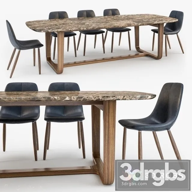By Chair Medley Table 3D Model Free