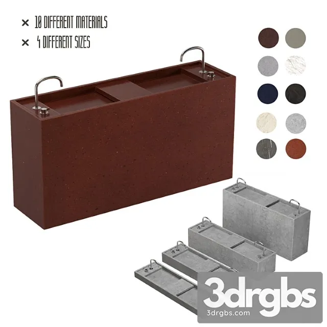 By Coccon Pb Basin 180 3D Model Free