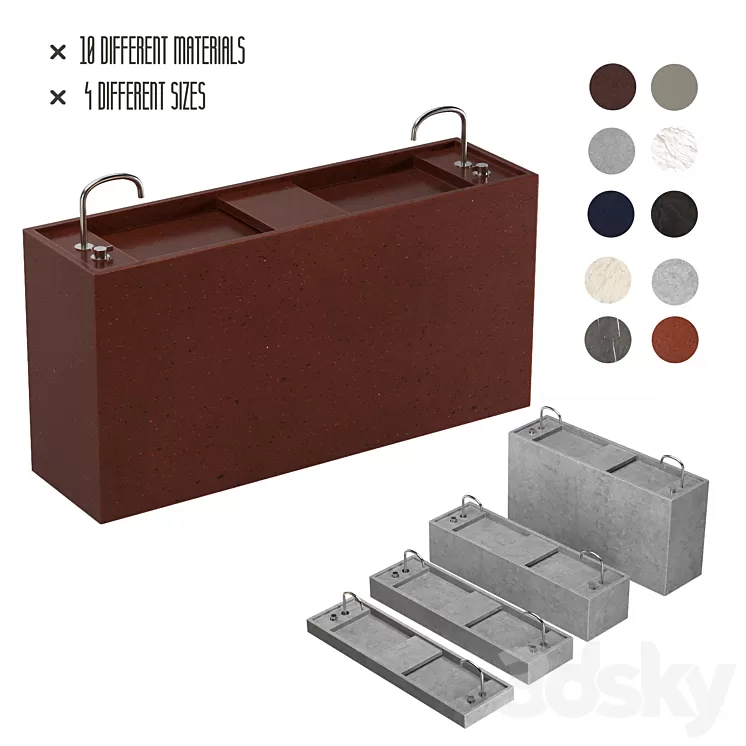 By Coccon Pb Basin 180 3D Model