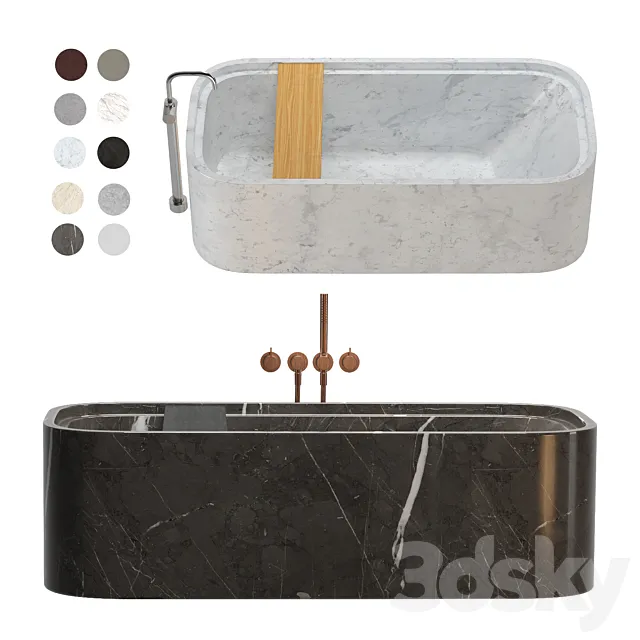 byCOCOON bathtub set 3D Model