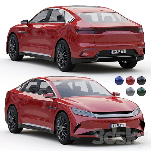 BYD Han EV 2023 3D Model