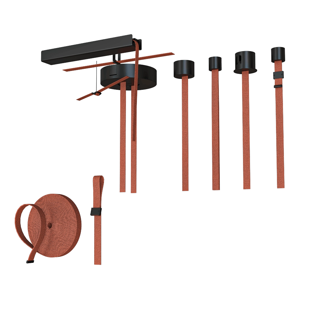 Byled  - Ceiling lamp Rope-Track 3D Model