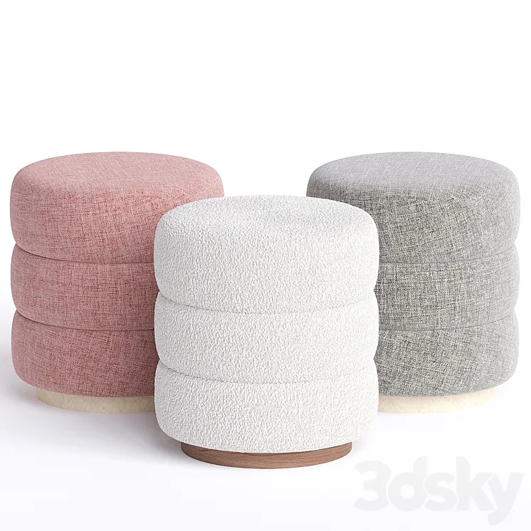 BYZANCE OTTOMAN ARMY SNOW POUF 3D Model Free