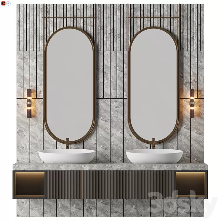 C lassy bathroom 3D Model