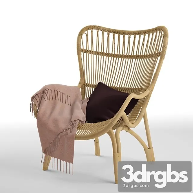 C110 highback lounge chair 3D Model Free