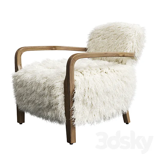 Cabana Chair Yeti Beige - Timothy Oulton 3DModel
