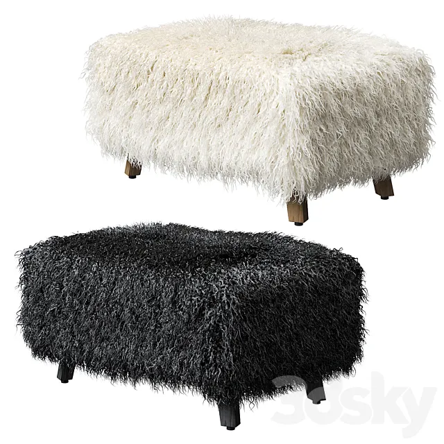Cabana Footstool Yeti Timothy Oulton 3DModel