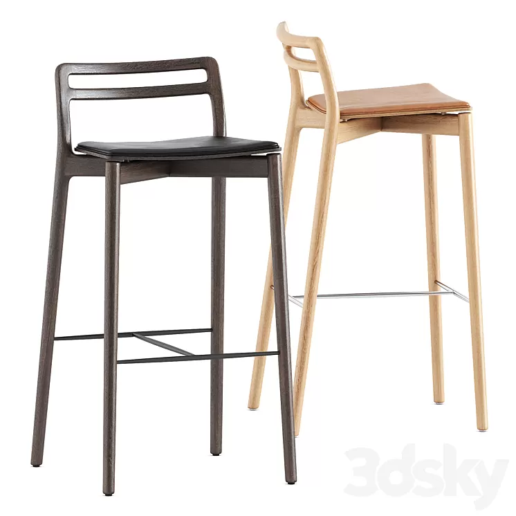 Cabin bar stool by vipp 3D Model