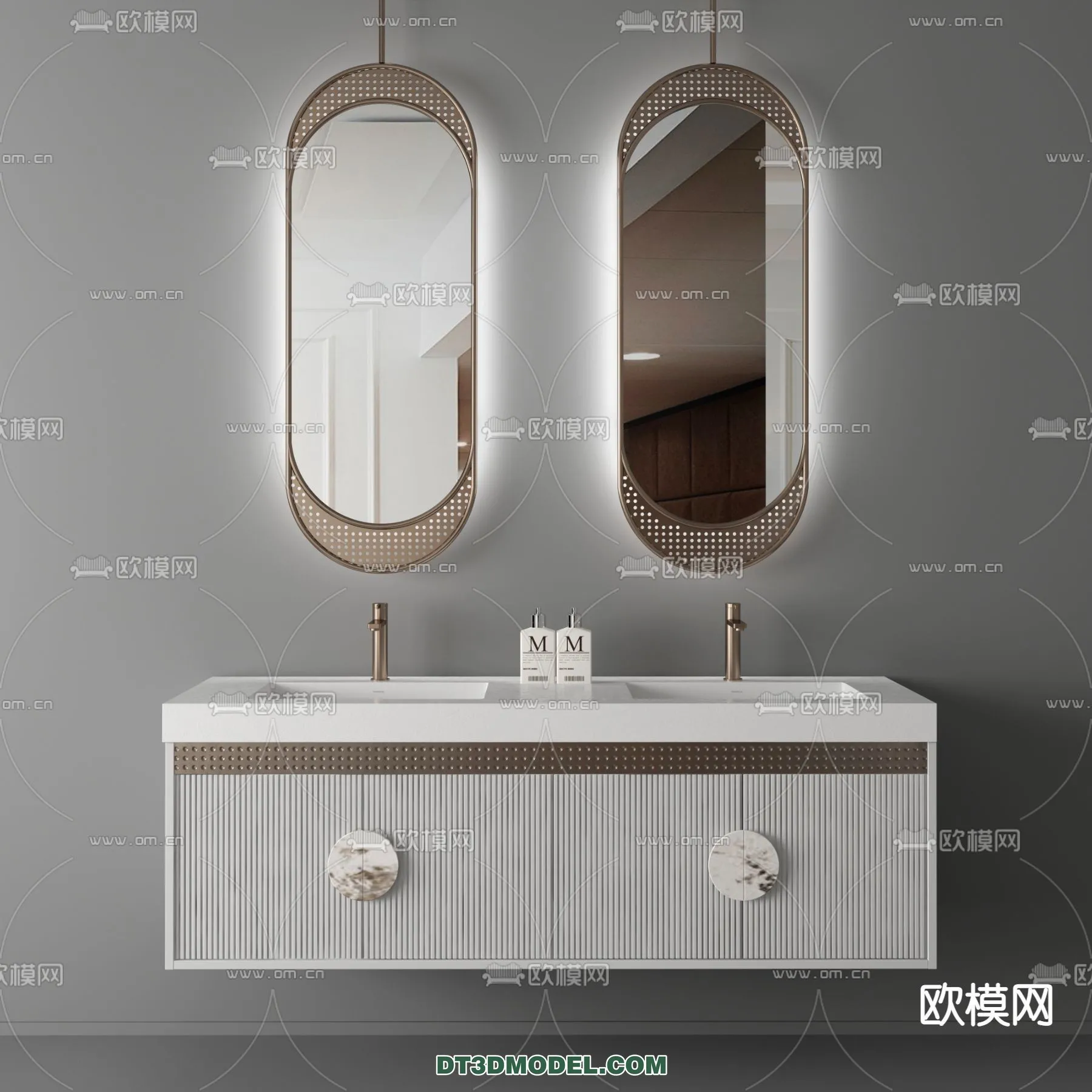Cabinet 3D Models for Bathroom - Furniture Design - 002