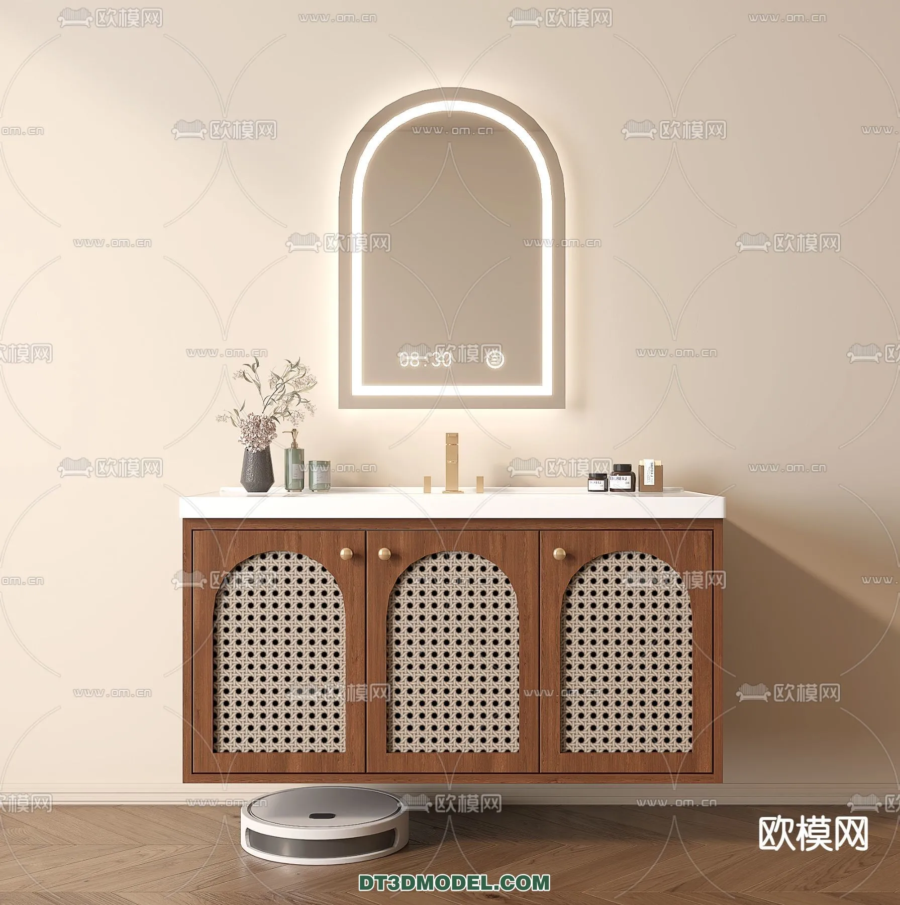 Cabinet 3D Models for Bathroom - Furniture Design - 017