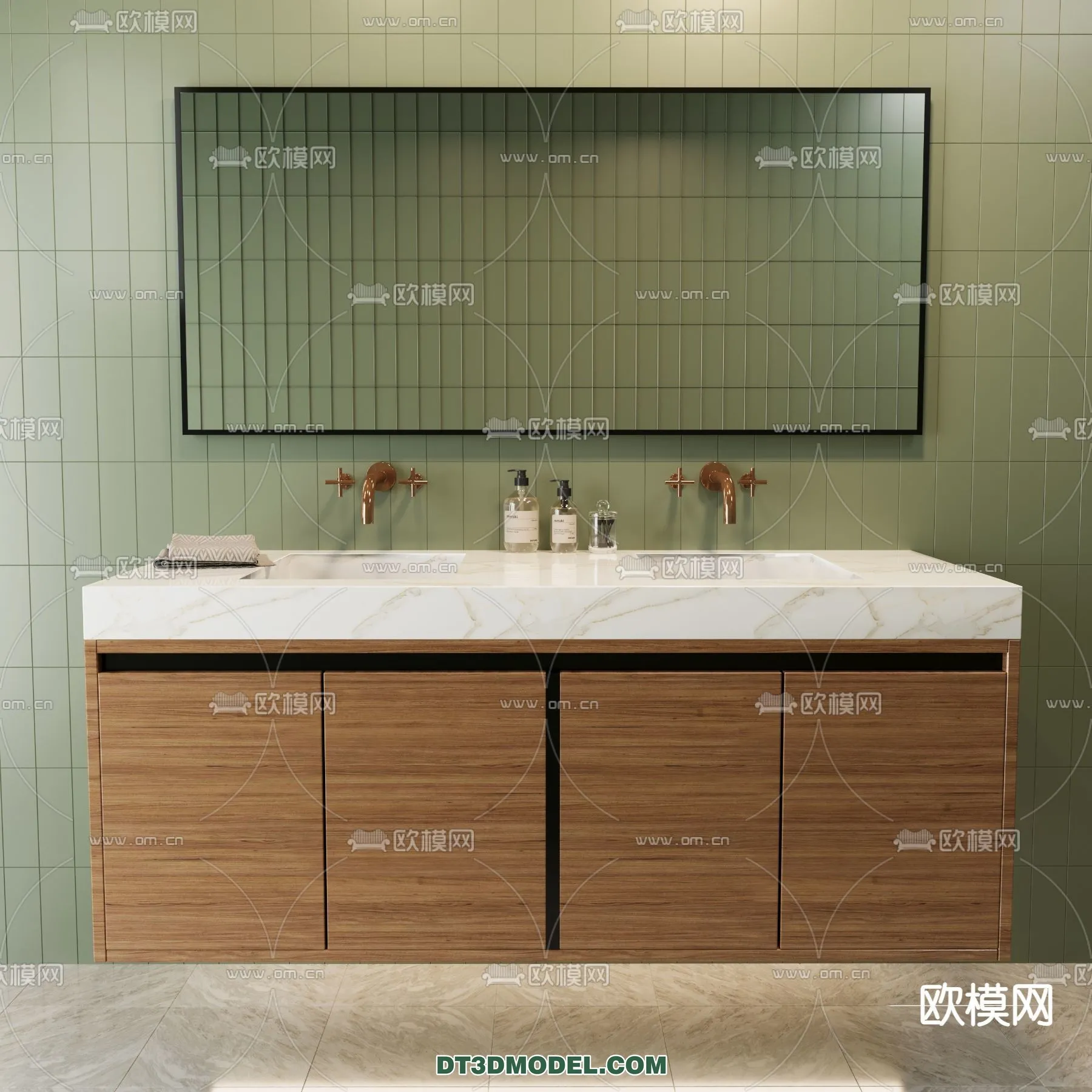 Cabinet 3D Models for Bathroom - Furniture Design - 018