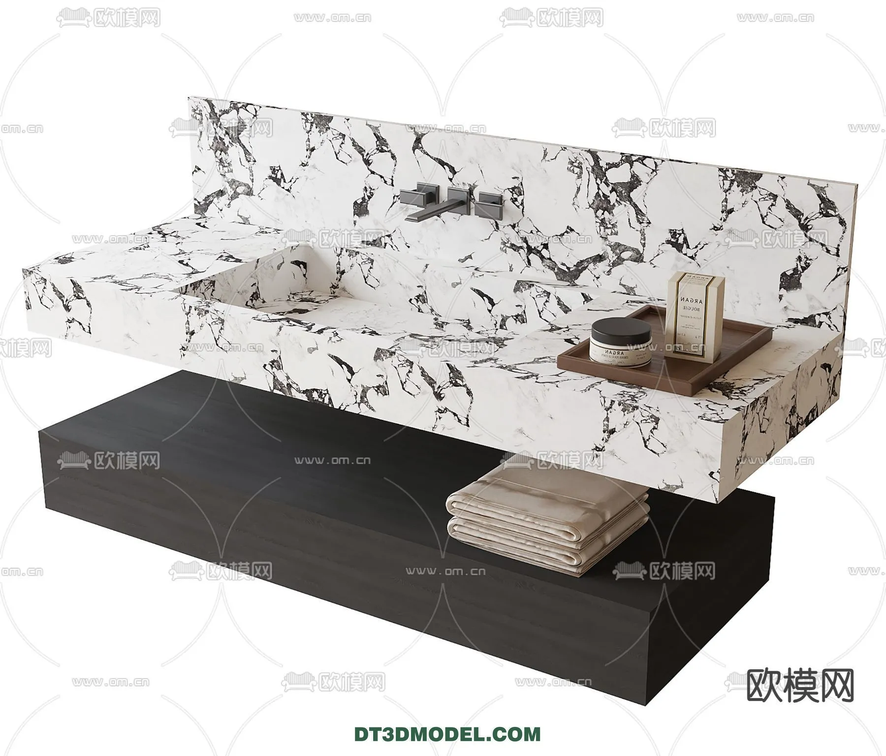 Cabinet 3D Models for Bathroom - Furniture Design - 032
