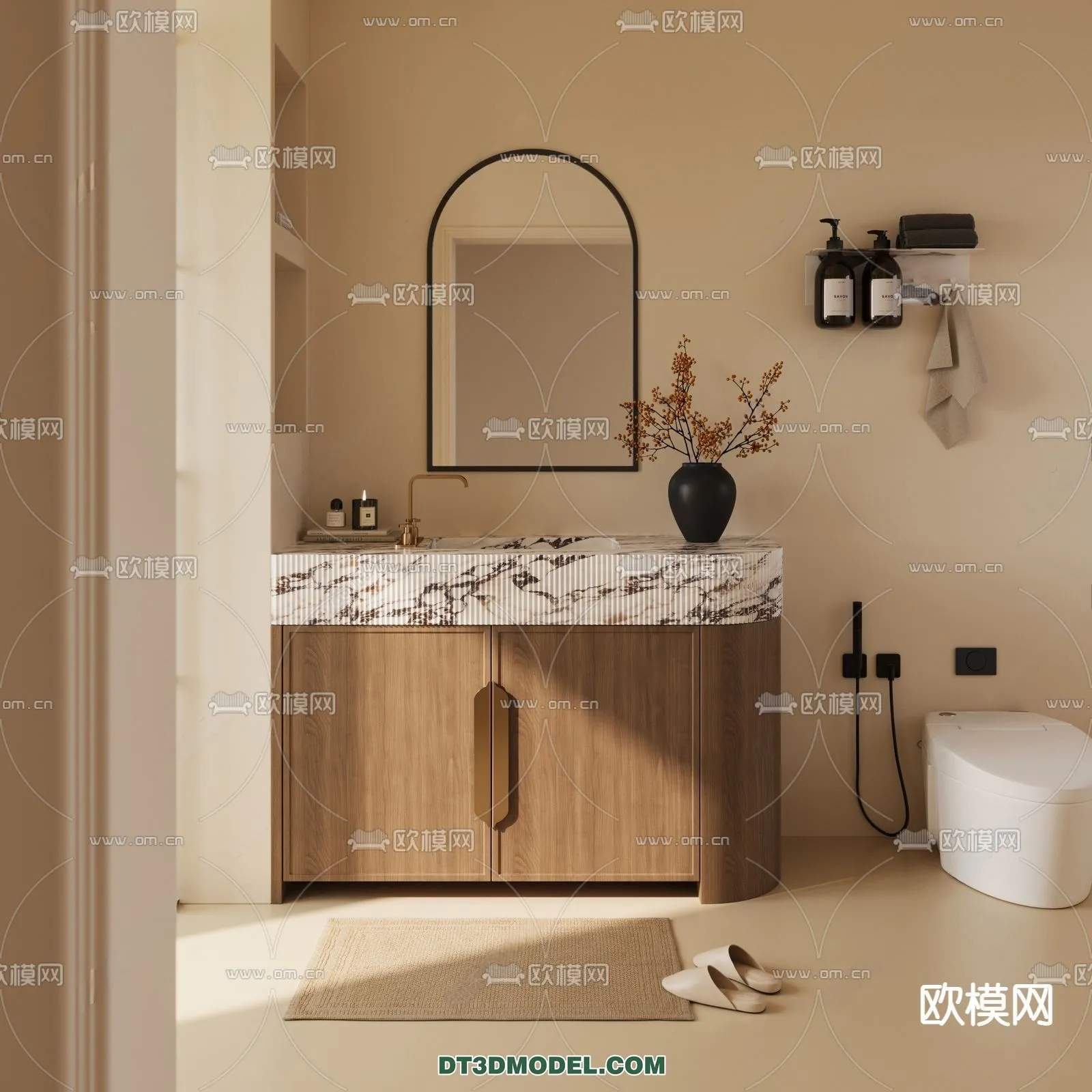 Cabinet 3D Models for Bathroom - Furniture Design - 050