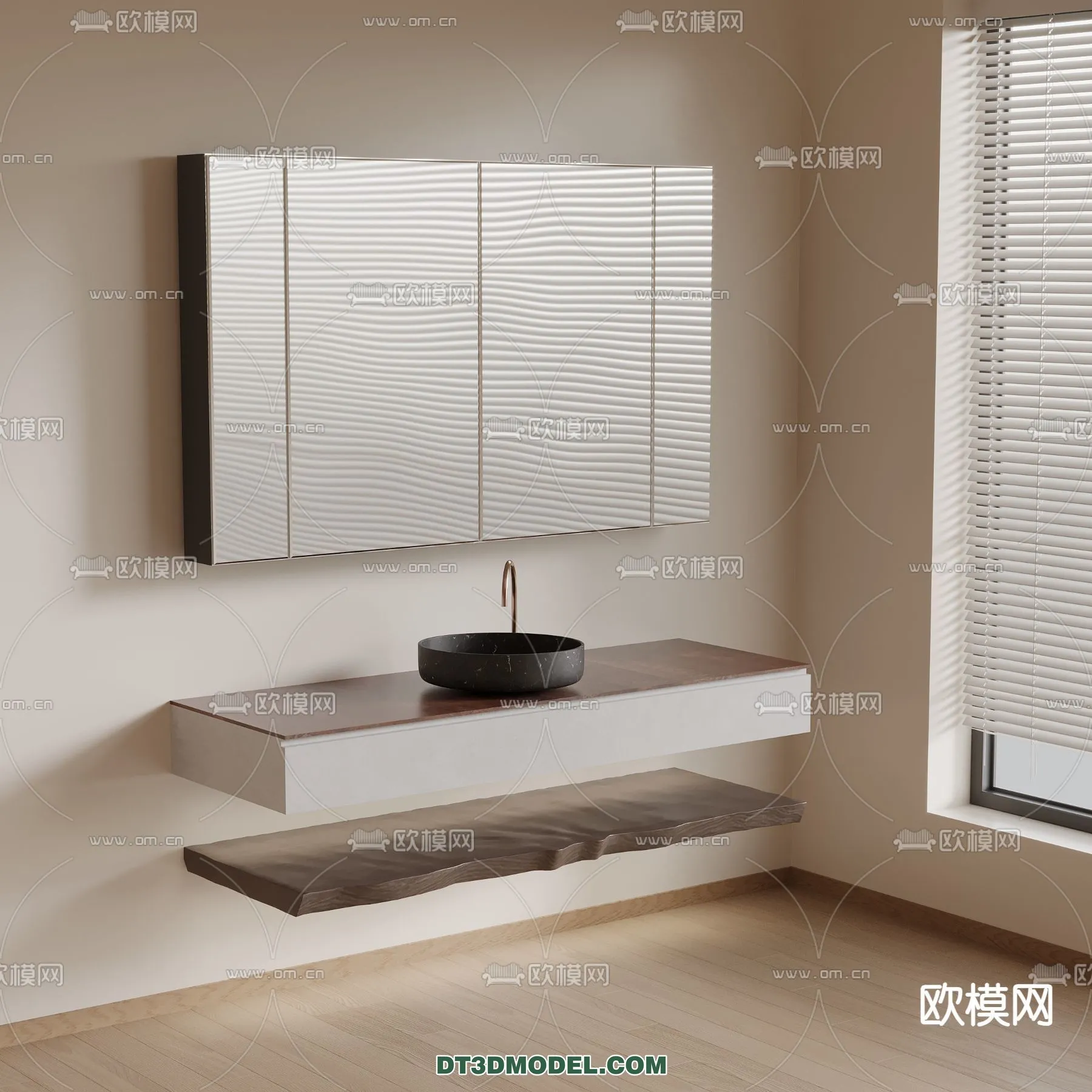 Cabinet 3D Models for Bathroom - Furniture Design - 059