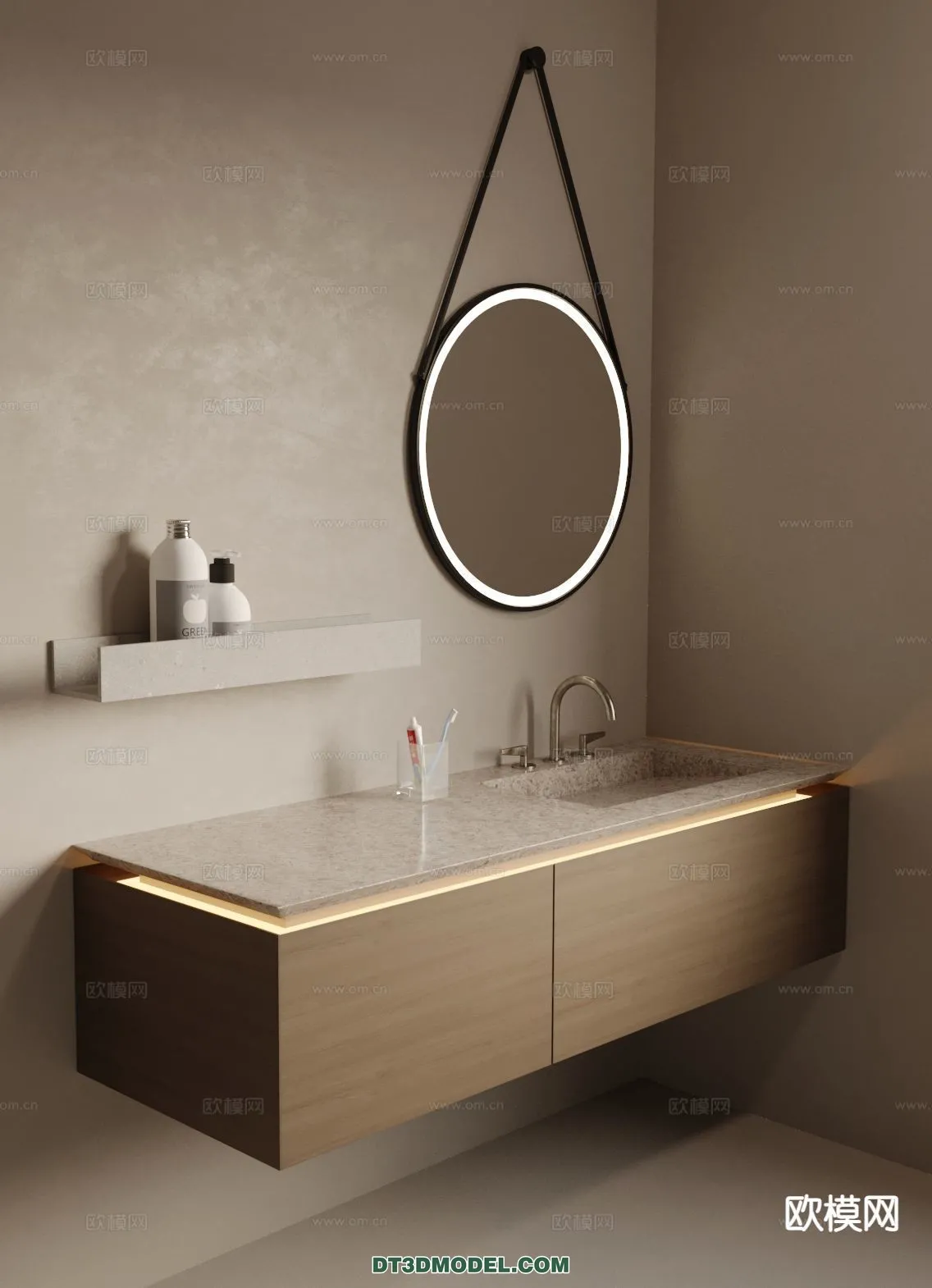 Cabinet 3D Models for Bathroom - Furniture Design - 070