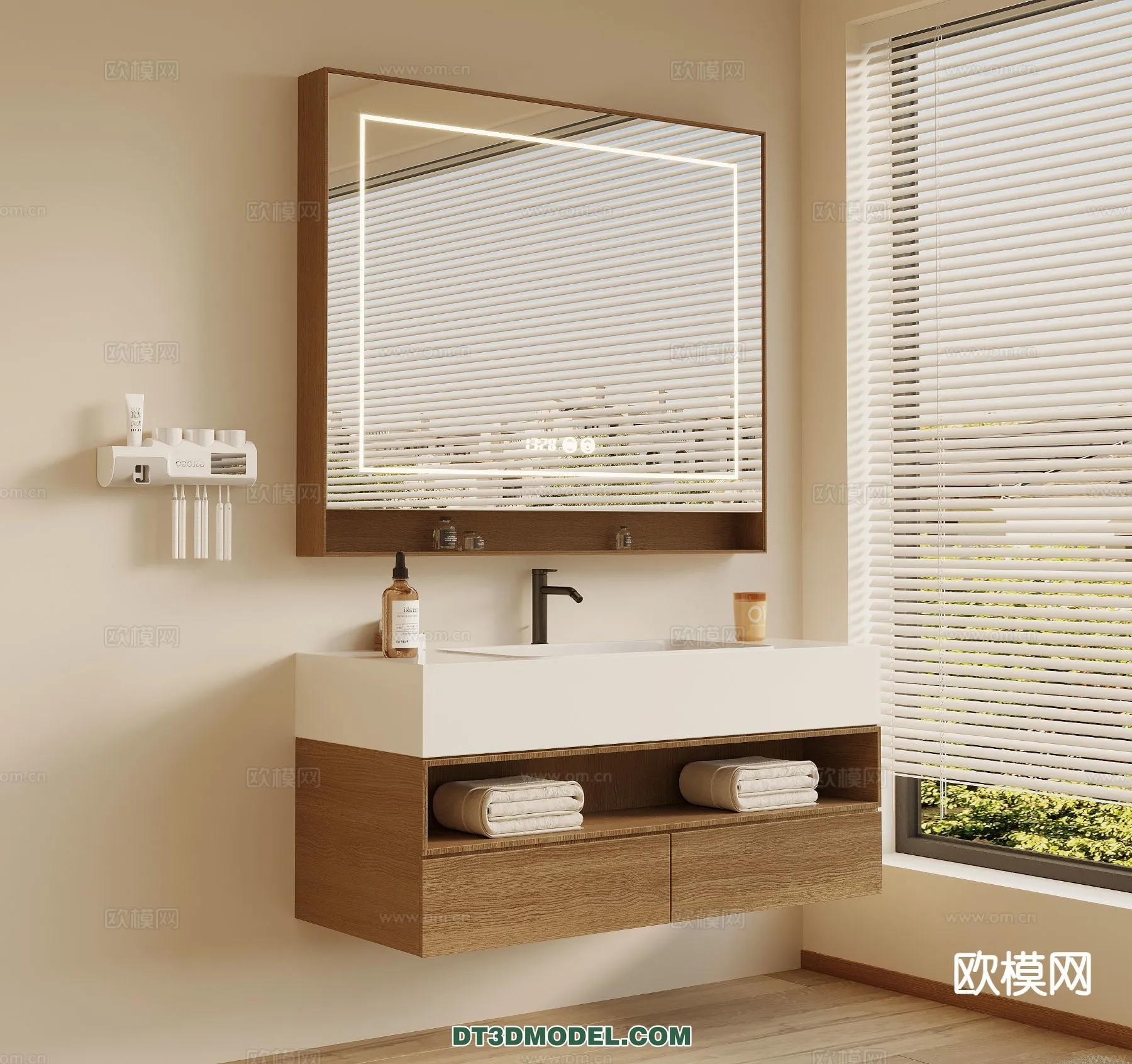Cabinet 3D Models for Bathroom - Furniture Design - 086